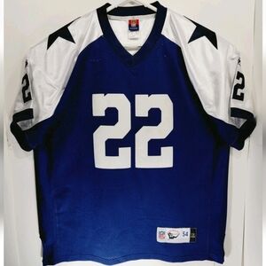 Reebok NFL Throwbacks Dallas Cowboys Emmitt Smith #22 Mens Size 54 Jersey